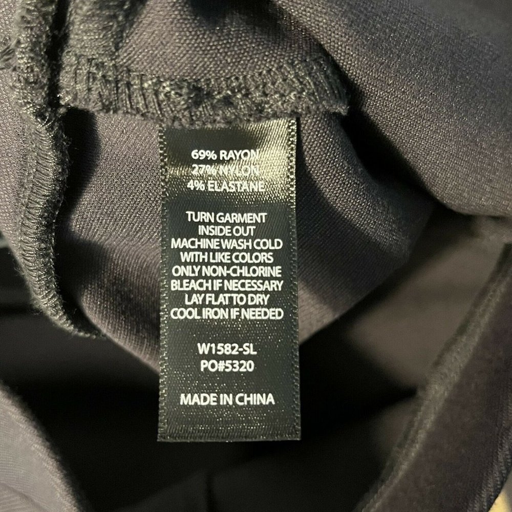 Betabrand Size Medium Long Pants Utility Skinny Leg Slate Gray Twill Pull On - Picture 7 of 7